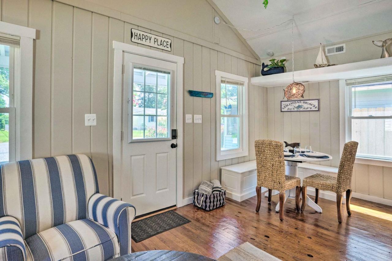 Chic Cottage With Private Yard Steps To Beach! Colonial Beach Extérieur photo
