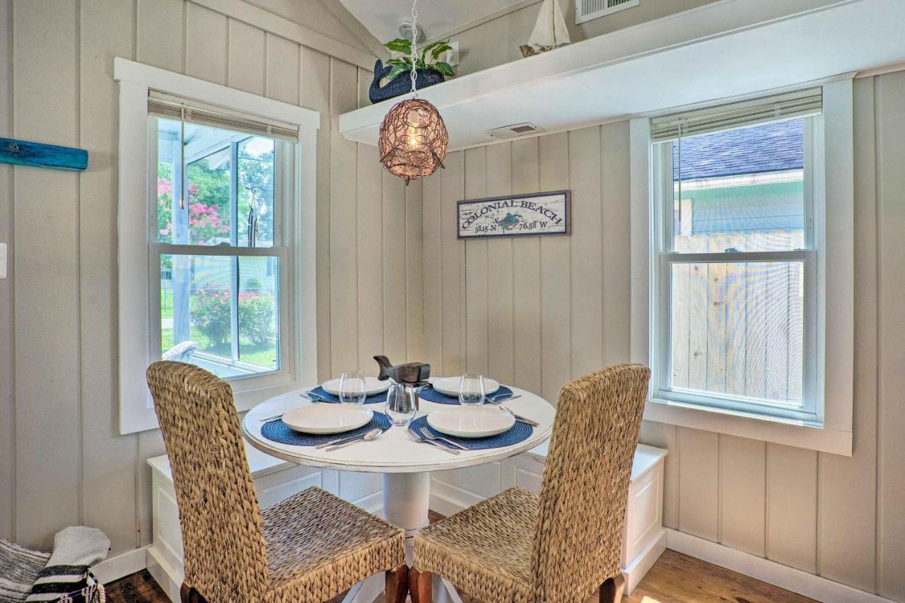 Chic Cottage With Private Yard Steps To Beach! Colonial Beach Extérieur photo